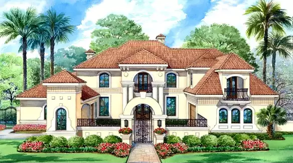 image of tuscan house plan 4693